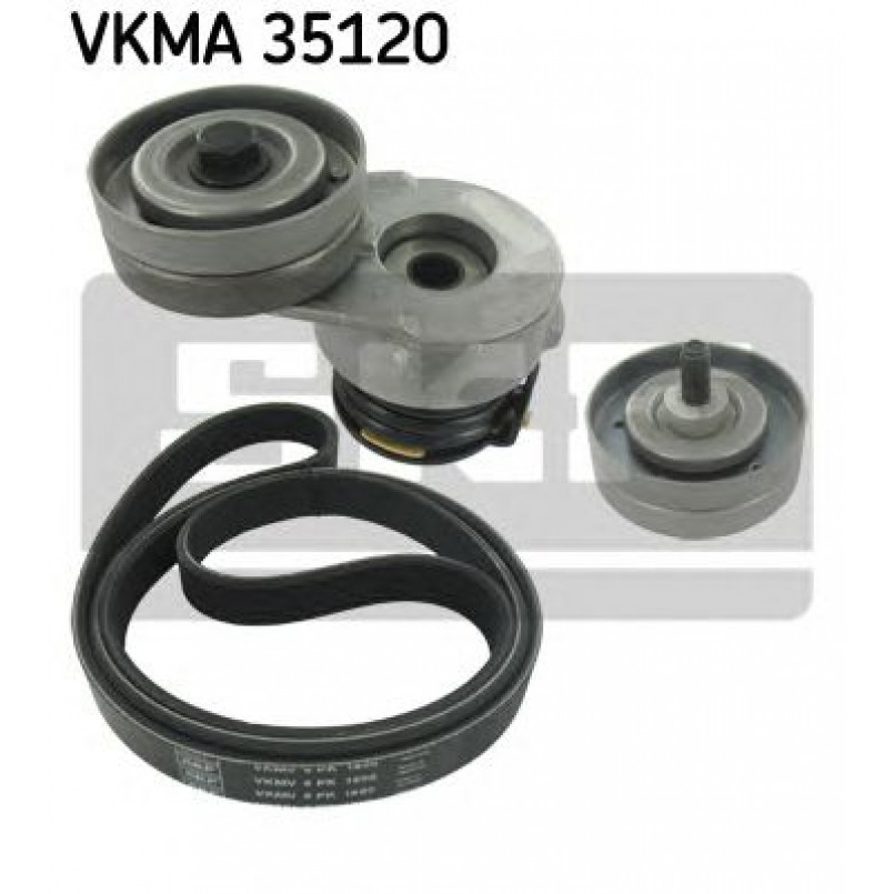 VKMA 35120 SKF Комплект доріжкового ремня (ролик, ремінь)